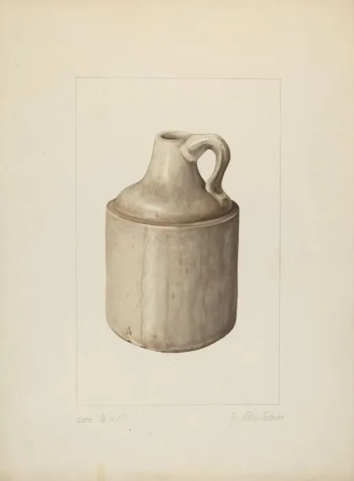 Framed Print : One Gallon Jug, 1935 / 1942. Creator: A. R. Tolman Framed Print : One Gallon Jug, 1935 / 1942. Creator: A. R. Tolman