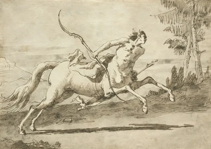 Framed Print : Galloping Centaur, c1755-1765. Creator: Giovanni Domenico Tiepolo Framed Print : Galloping Centaur, c1755-1765. Creator: Giovanni Domenico Tiepolo
