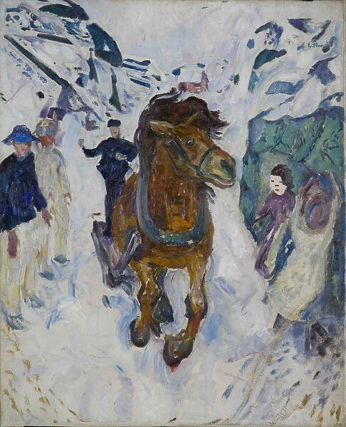 Galloping Horse. Artist: Munch, Edvard (1863-1944)
