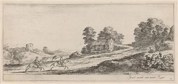 Galloping Horsemen, in or before 1647. Creator: Stefano della Bella