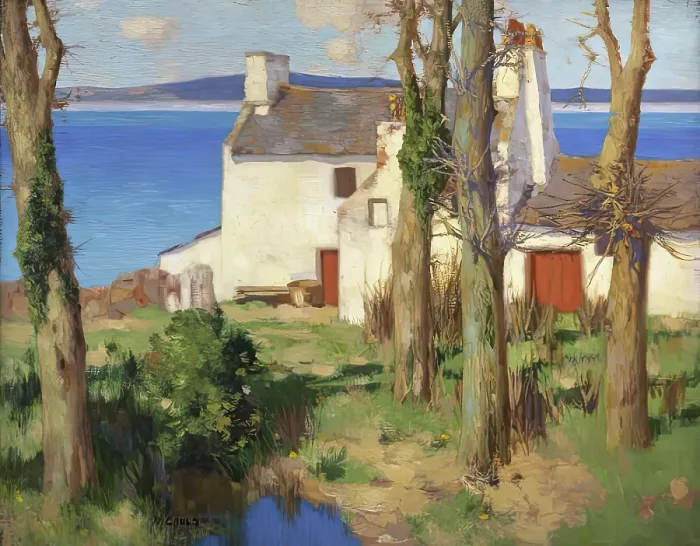Framed Print : A Galloway Farm, 1925-1936. Creator: David Gauld Framed Print : A Galloway Farm, 1925-1936. Creator: David Gauld