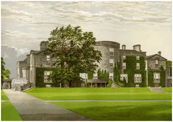 Framed Print : Galloway House, Wigtownshire, Scotland, home of the Earl of Galloway, c1880 Framed Print : Galloway House, Wigtownshire, Scotland, home of the Earl of Galloway, c1880