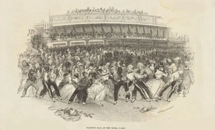 Framed Print : The Galop at a Masked Ball at the Opera in Paris, 1843 Framed Print : The Galop at a Masked Ball at the Opera in Paris, 1843