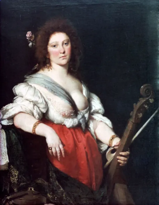 Framed Print : Gamba Player, c1635. Artist: Bernardo Strozzi Framed Print : Gamba Player, c1635. Artist: Bernardo Strozzi
