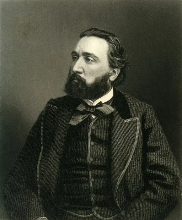Framed Print : Gambetta, c1872. Creator: William Holl Framed Print : Gambetta, c1872. Creator: William Holl