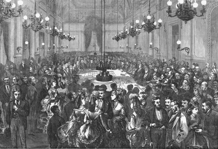 Framed Print : The Gambling Table at Hombourg, 1871. Artist: F Wentworth Framed Print : The Gambling Table at Hombourg, 1871. Artist: F Wentworth