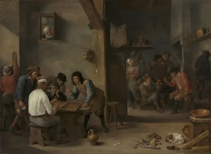 Framed Print : Game of Backgammon, 1640s. Creator: David Teniers (Flemish, 1610-1690) Framed Print : Game of Backgammon, 1640s. Creator: David Teniers (Flemish, 1610-1690)