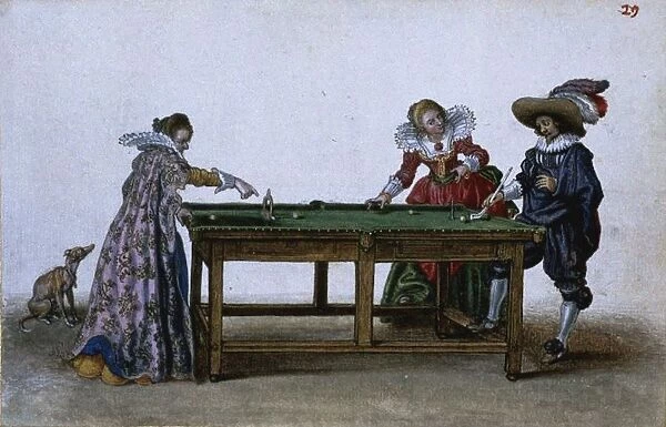 Game of Billiards, ca 1620-1625. Artist: Venne, Adriaen Pietersz. van de (1589-1662)