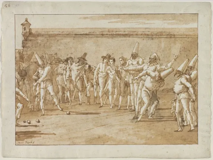 Framed Print : The Game of Bowls, 1790s. Creator: Giovanni Domenico Tiepolo (Italian, 1727-1804) Framed Print : The Game of Bowls, 1790s. Creator: Giovanni Domenico Tiepolo (Italian, 1727-1804)
