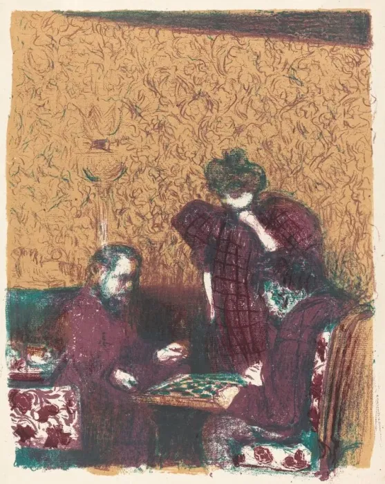 Framed Print : Game of Checkers (La partie de dames), 1897 / 1898 (published 1899) Framed Print : Game of Checkers (La partie de dames), 1897 / 1898 (published 1899)