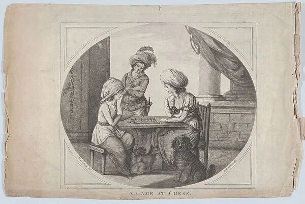A Game at Chess, 1780. Creator: James Bretherton