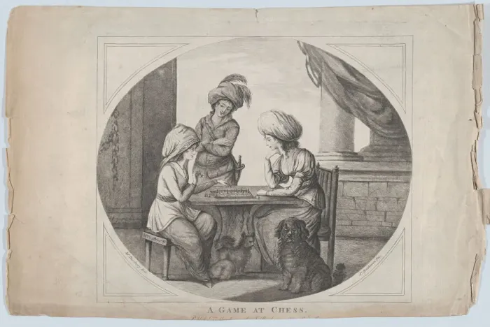 Framed Print : A Game at Chess, 1780. Creator: James Bretherton Framed Print : A Game at Chess, 1780. Creator: James Bretherton