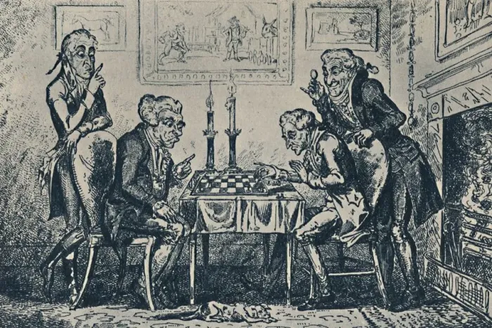 Framed Print : A Game of Chess, 1948. Artist: George Cruikshank Framed Print : A Game of Chess, 1948. Artist: George Cruikshank