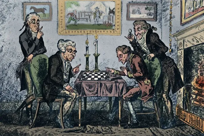 Framed Print : A Game of Chess, 1948. Artist: George Cruikshank Framed Print : A Game of Chess, 1948. Artist: George Cruikshank