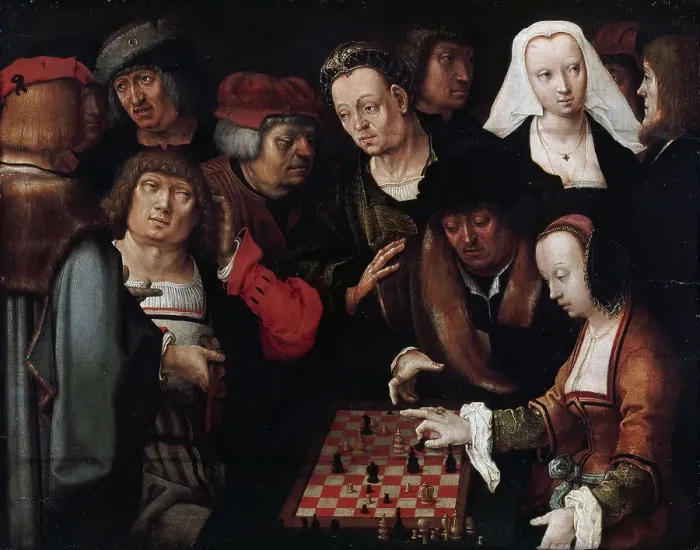 Framed Print : The Game of Chess, c. 1508 Framed Print : The Game of Chess, c. 1508