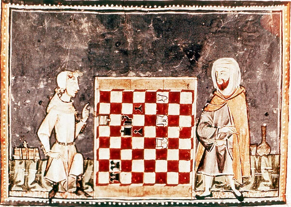 Game of Chess between a Crusader and a Saracen, 13th century