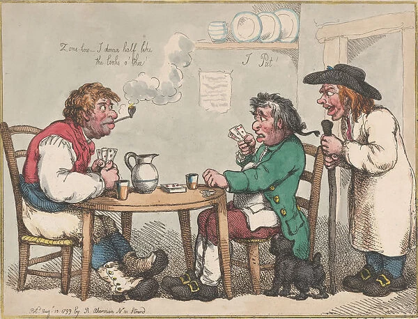 A Game at Put in a Country Alehouse, August 10, 1799. August 10, 1799