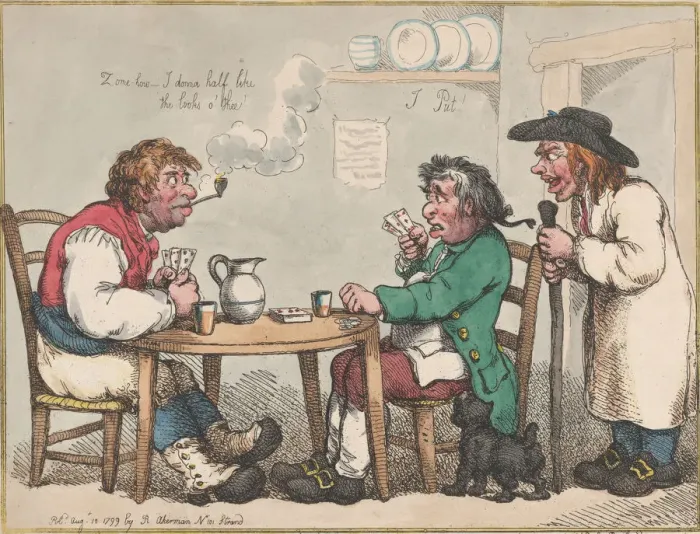 Framed Print : A Game at Put in a Country Alehouse, August 10, 1799. August 10, 1799 Framed Print : A Game at Put in a Country Alehouse, August 10, 1799. August 10, 1799