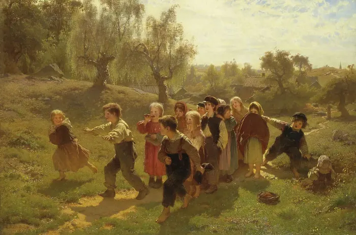 Framed Print : The Game. Creator: Johan August Malmström Framed Print : The Game. Creator: Johan August Malmström