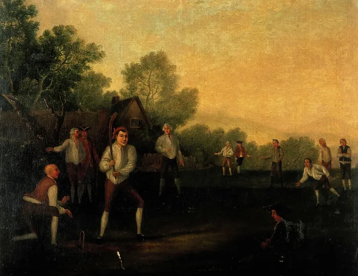 Framed Print : The game of cricket. Creator: Unknown Framed Print : The game of cricket. Creator: Unknown