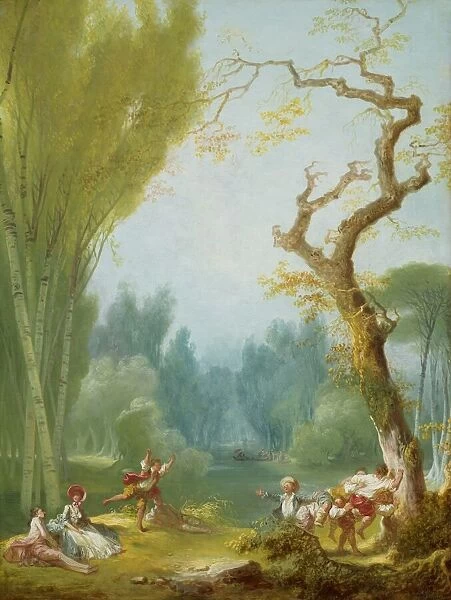 A Game of Horse and Rider, c. 1775  /  1780. Creator: Jean-Honore Fragonard