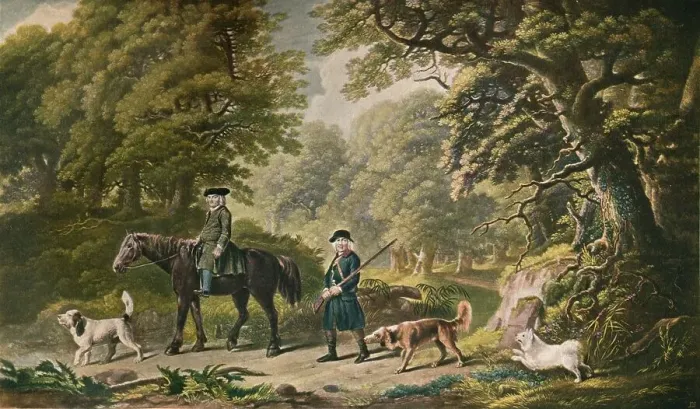 Framed Print : Game Keepers, 1790, (1902). Artist: Henry Birche Framed Print : Game Keepers, 1790, (1902). Artist: Henry Birche