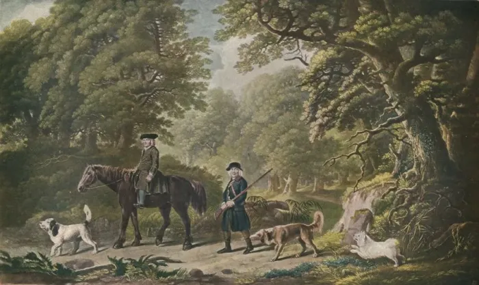 Framed Print : Game Keepers, 1790. Artist: Henry Birche Framed Print : Game Keepers, 1790. Artist: Henry Birche