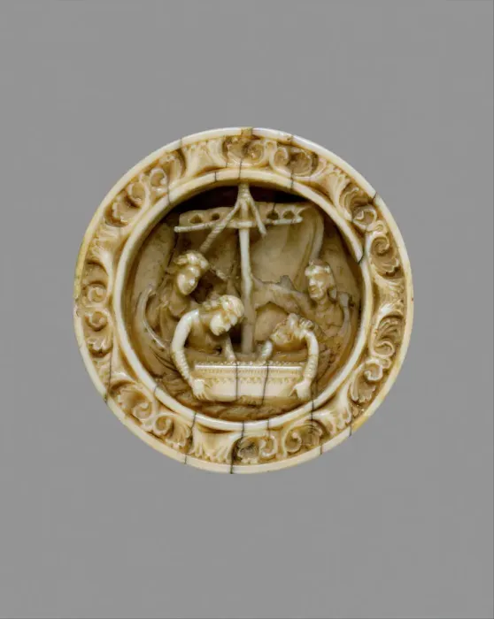 Framed Print : Game Piece with a Scene from the Life of Apollonius of Tyre, German, ca. 1170 Framed Print : Game Piece with a Scene from the Life of Apollonius of Tyre, German, ca. 1170
