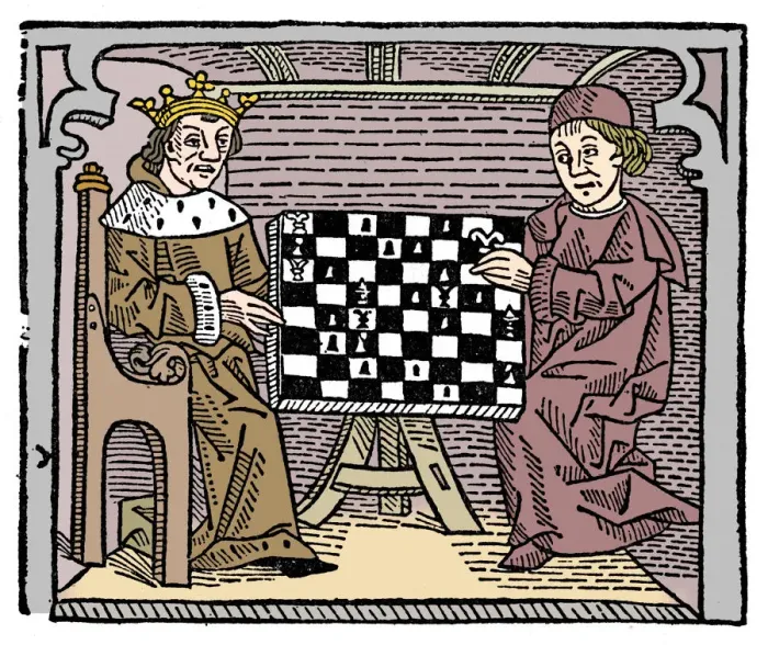 Framed Print : Game and play of chess, 1474 (1956) Framed Print : Game and play of chess, 1474 (1956)