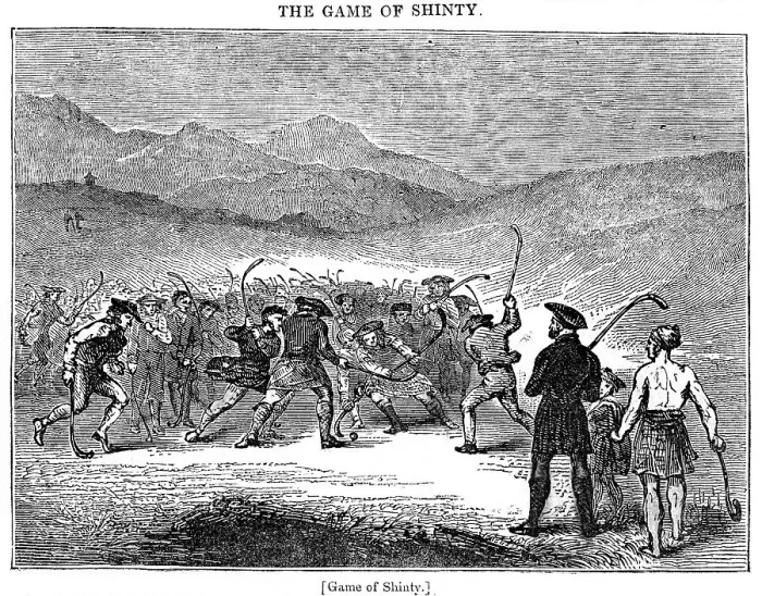 Framed Print : The Game of Shinty, 18th or 19th century Framed Print : The Game of Shinty, 18th or 19th century