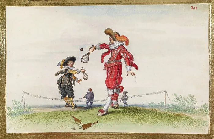 Framed Print : A Game of Tennis, c1620-1625. Creator: Venne, Adriaen Pietersz. van de (1589-1662) Framed Print : A Game of Tennis, c1620-1625. Creator: Venne, Adriaen Pietersz. van de (1589-1662)