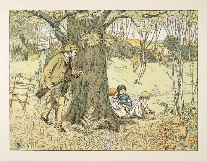 Framed Print : The Gamekeeper, from Four and Twenty Toilers, pub. 1900 (colour lithograph) Framed Print : The Gamekeeper, from Four and Twenty Toilers, pub. 1900 (colour lithograph)