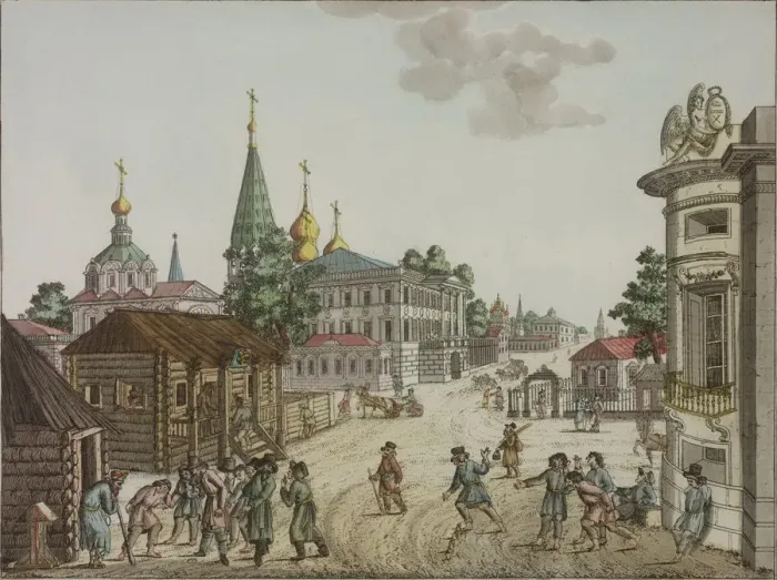 Framed Print : Games of the Russians on the streets, Between 1792 and 1820 Framed Print : Games of the Russians on the streets, Between 1792 and 1820
