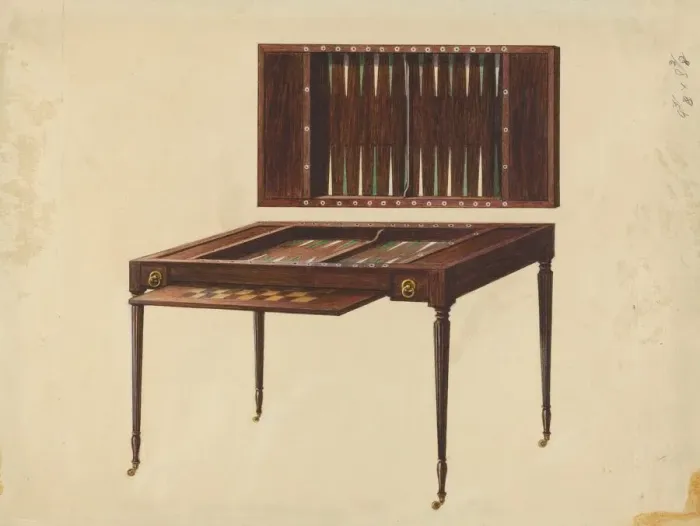 Framed Print : Gaming Table, 1935 / 1942. Creator: Ferdinand Cartier Framed Print : Gaming Table, 1935 / 1942. Creator: Ferdinand Cartier
