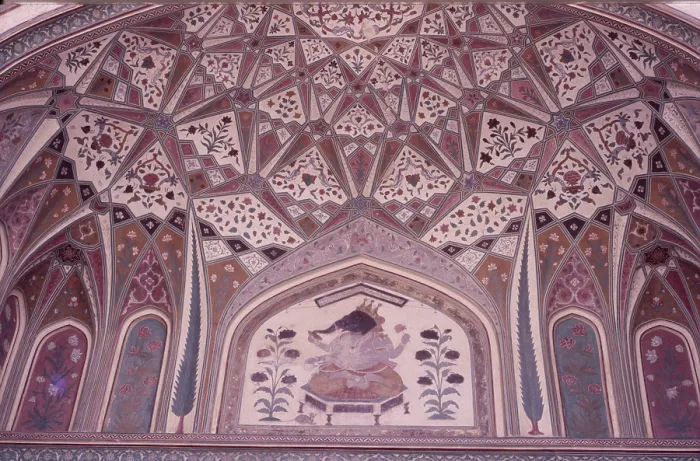 Framed Print : Ganesh Pol Entrance, Amber Fort, Jaipur, India, 1988. Creator: Amanda Waite Framed Print : Ganesh Pol Entrance, Amber Fort, Jaipur, India, 1988. Creator: Amanda Waite
