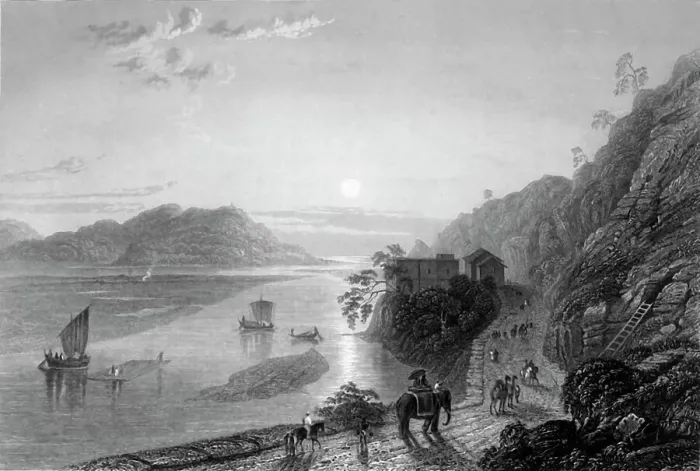 Framed Print : The Ganges entering the Plains near Hurdwar, 1845. Creator: Anthony Vandyke Copley Fielding Framed Print : The Ganges entering the Plains near Hurdwar, 1845. Creator: Anthony Vandyke Copley Fielding