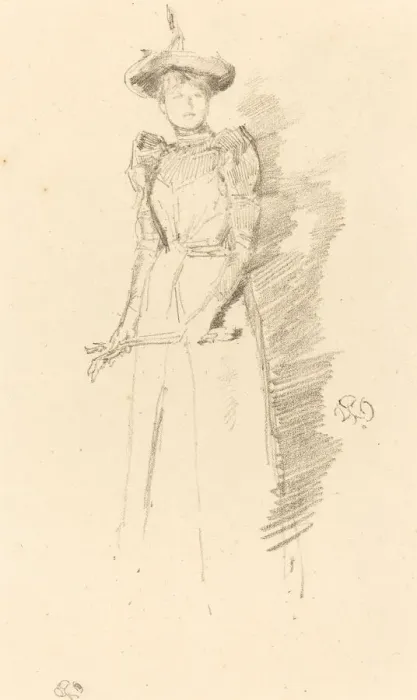 Framed Print : Gants de Suede, 1890. Creator: James Abbott McNeill Whistler Framed Print : Gants de Suede, 1890. Creator: James Abbott McNeill Whistler