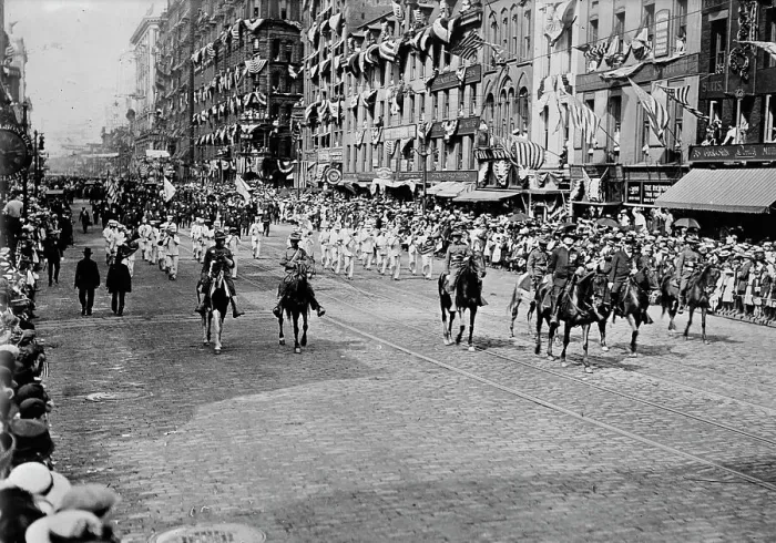 Framed Print : G.A.R. Parade, Rochester, between c1910 and c1915. Creator: Bain News Service Framed Print : G.A.R. Parade, Rochester, between c1910 and c1915. Creator: Bain News Service