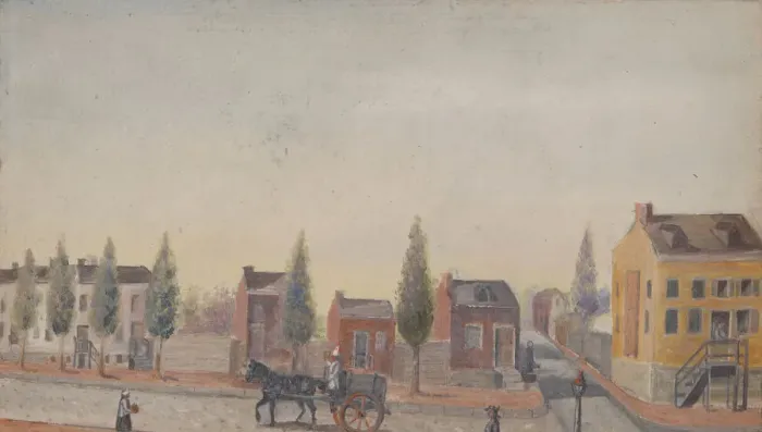Framed Print : The Garbage Cart, 1870s. Creator: William P. Chappel Framed Print : The Garbage Cart, 1870s. Creator: William P. Chappel