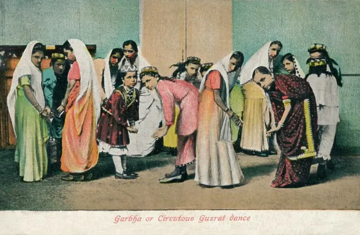 Framed Print : Garbha or Circutous Gurzat dance, c1910 Framed Print : Garbha or Circutous Gurzat dance, c1910