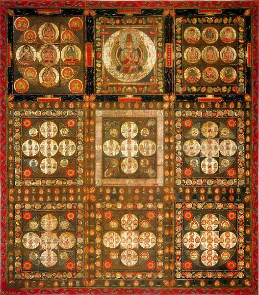 Garbhadhatu Mandala, 8th  /  9th century. Artist: Anonymous
