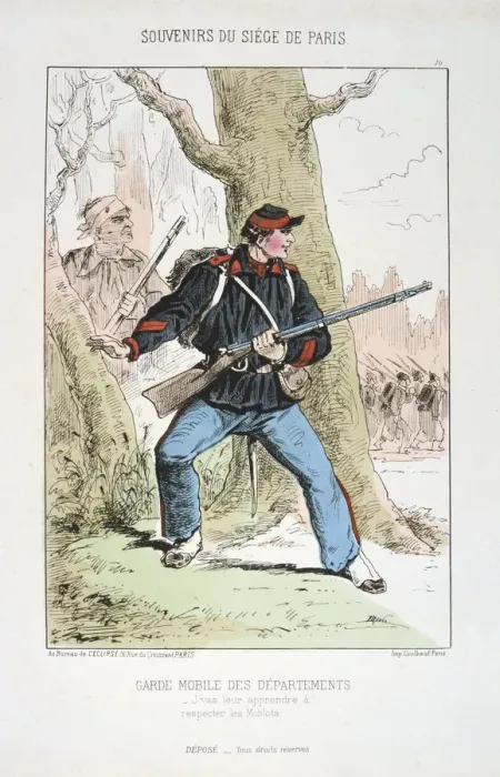 Framed Print : Garde Mobile des Departements, Siege of Paris, 1870-1871 Framed Print : Garde Mobile des Departements, Siege of Paris, 1870-1871