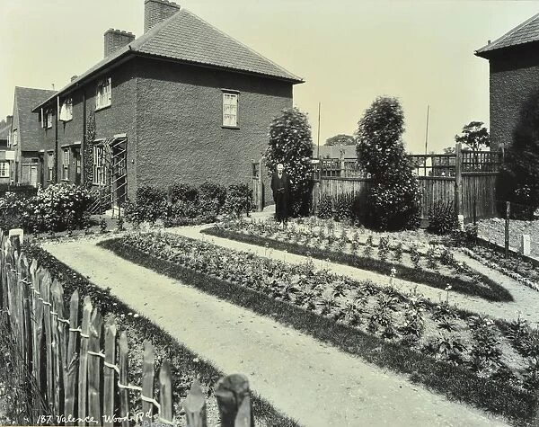 Garden at 187 Valence Wood Road, Becontree Estate, Ilford, London, 1929