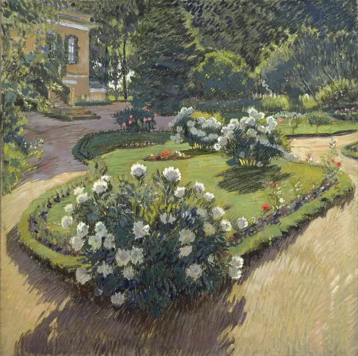 Framed Print : A garden, 1910. Artist: Vinogradov, Sergei Arsenyevich (1869-1938) Framed Print : A garden, 1910. Artist: Vinogradov, Sergei Arsenyevich (1869-1938)
