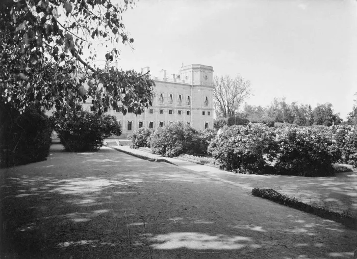 Framed Print : Garden by the Arsenal Square of the Gatchina Palace, 1890s. Artist: Anonymous Framed Print : Garden by the Arsenal Square of the Gatchina Palace, 1890s. Artist: Anonymous