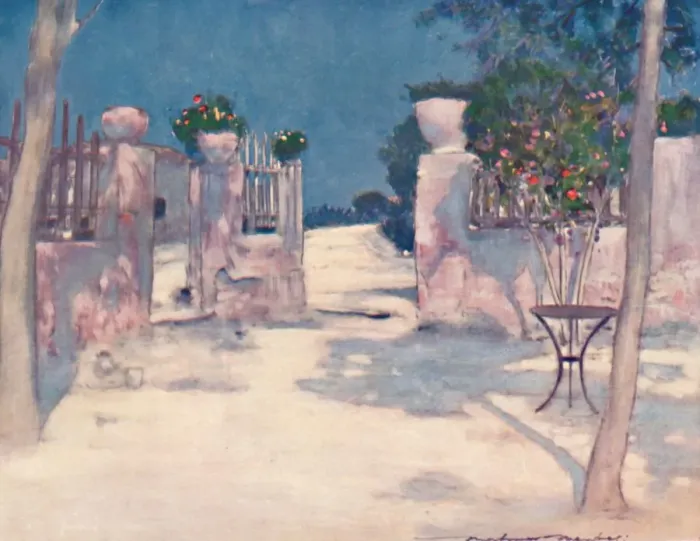 Framed Print : A Garden, Athens, 1903. Artist: Mortimer L Menpes Framed Print : A Garden, Athens, 1903. Artist: Mortimer L Menpes
