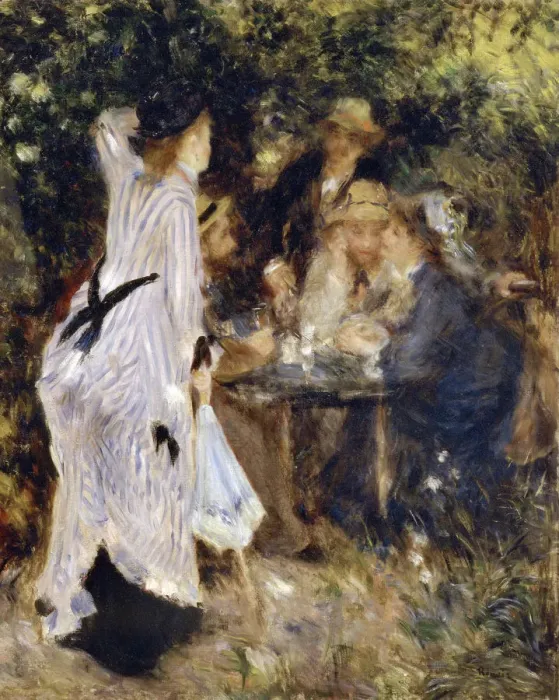 Framed Print : In the Garden (Au Jardin du Moulin de la Galette), 1876. Artist: Pierre-Auguste Renoir Framed Print : In the Garden (Au Jardin du Moulin de la Galette), 1876. Artist: Pierre-Auguste Renoir