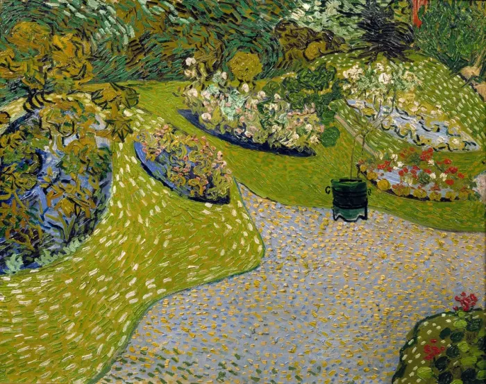 Framed Print : Garden in Auvers, 1890 Framed Print : Garden in Auvers, 1890