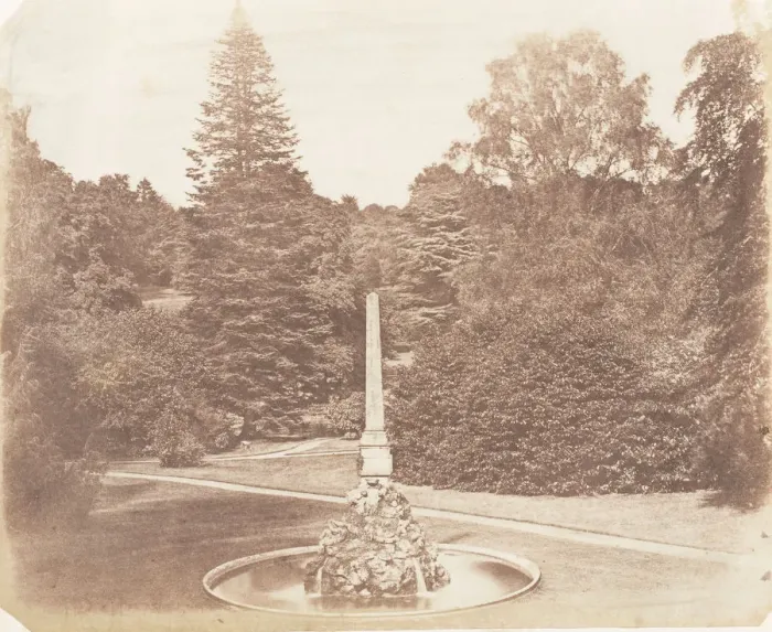 Framed Print : In the Garden. Blenheim, 1853-56. Creator: James Knight Framed Print : In the Garden. Blenheim, 1853-56. Creator: James Knight