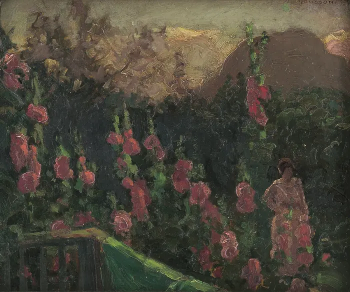 Framed Print : In the garden, c1930. Creator: Teodor Jozef Mousson Framed Print : In the garden, c1930. Creator: Teodor Jozef Mousson
